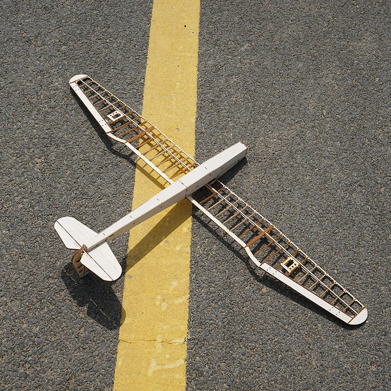 Sunbird Glider RC Model Airplane Balsa Wood Fixed Wing DIY KIT Wingspan 1052mm 07FC0E-D4 - KOEEK