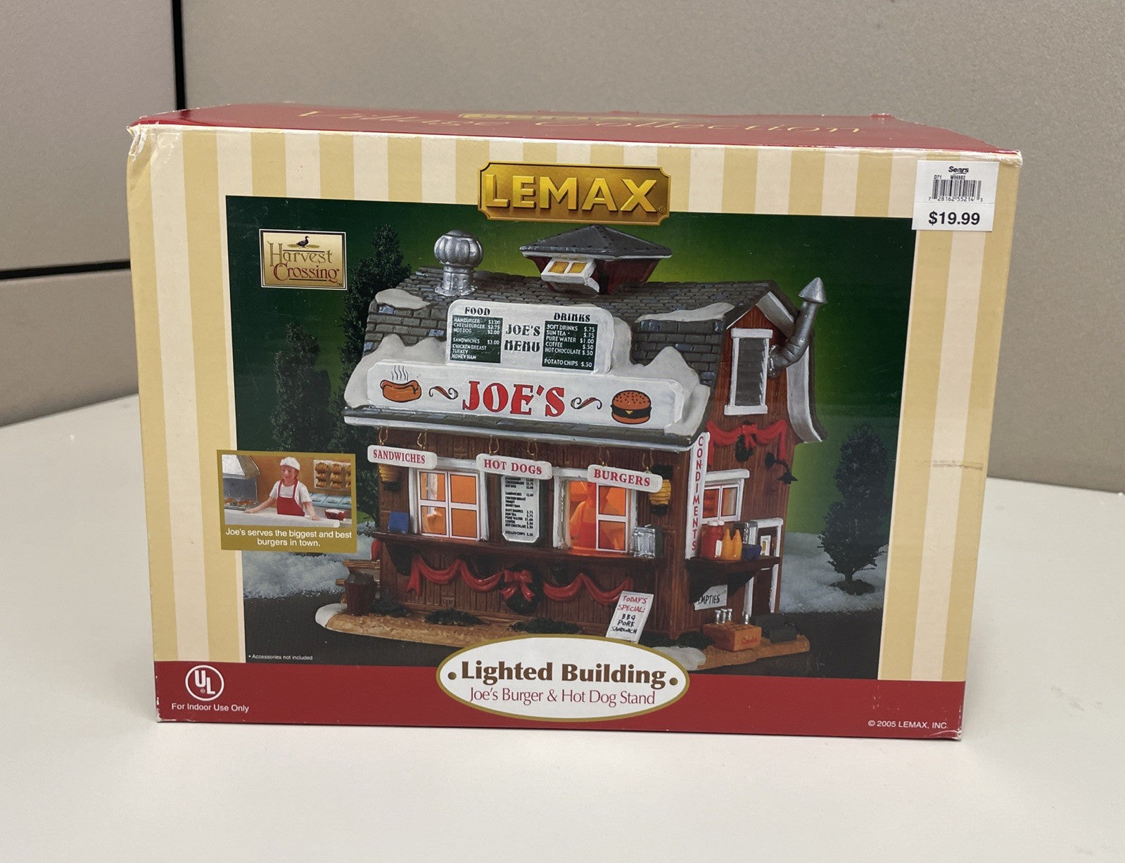 Lemax 55214 Christmas Village Heritage Joe’s Burger & Hot Dog Stand Lighted LEMAX - KOEEK