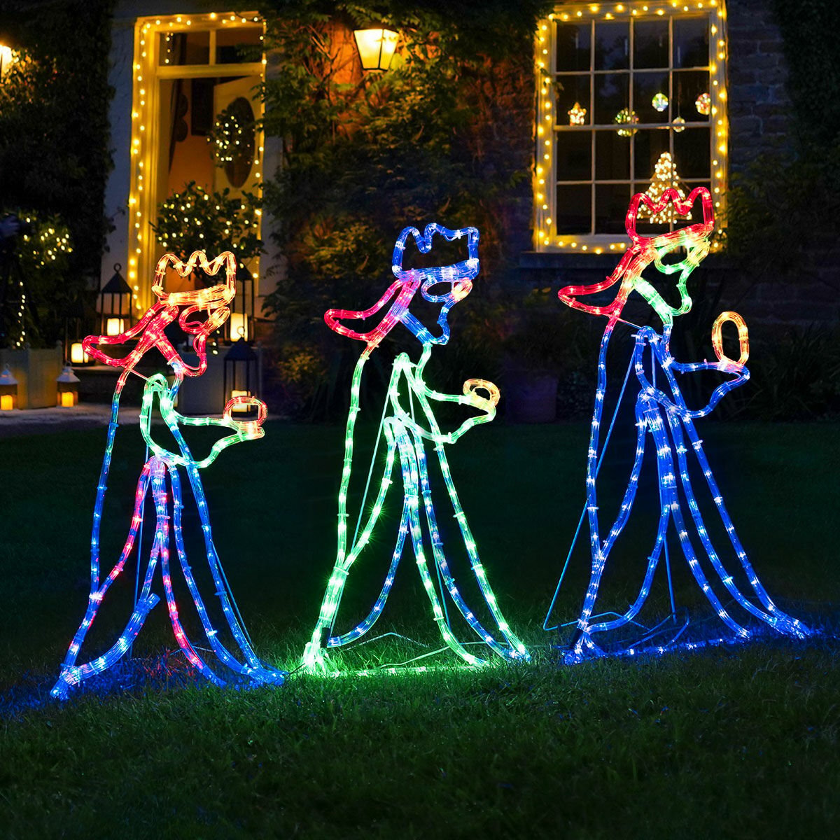 Christmas LED Light Figures Indoor Outdoor Decoration - Various Sizes & Shapes 07FC0E-D4 - KOEEK