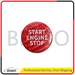 Carbon Fiber Stop Start Button Cap Cover Red for 2019-2010 BMW G20 G28 3 Series 07FC0E-D4 - KOEEK