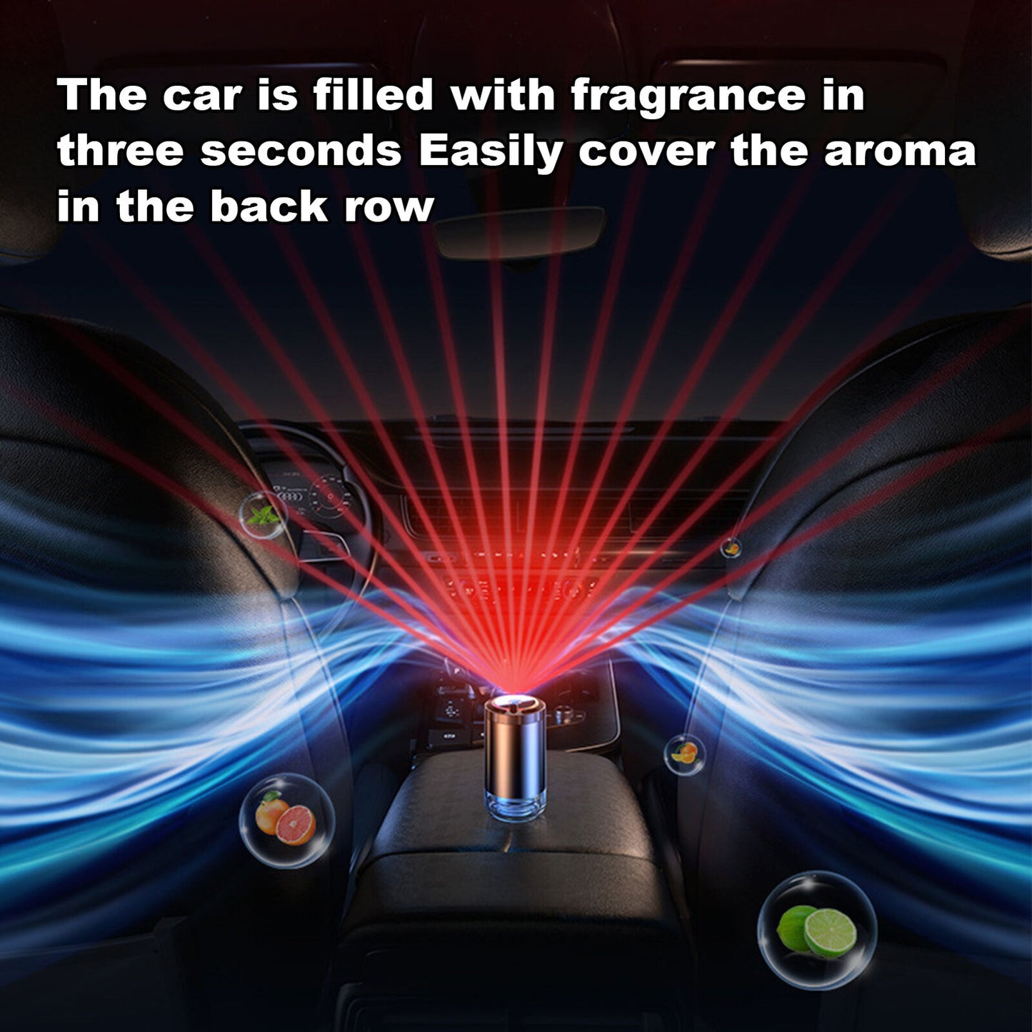 new USB MINI CAR HUMIDIFIER AIR PURIFIER FRESHENER LED AROMA OIL AROMA DIFFUSER koeek - KOEEK