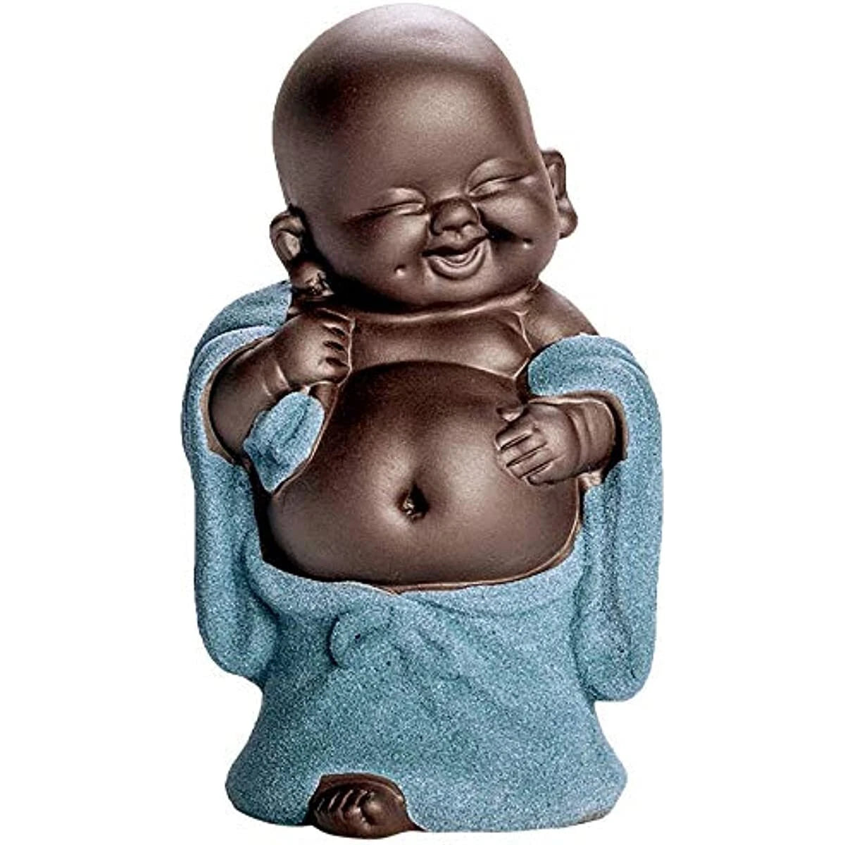 Ceramic Tiny Cute Buddha Statue Monk Figurine Creative Baby Crafts Doll 07FC0E-D4 - KOEEK