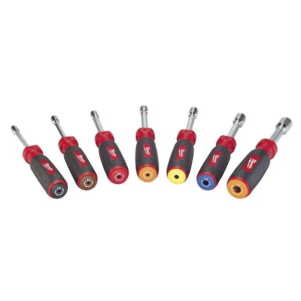 new Milwaukee Tool 48-22-2517 7 Pc Magnetic Hollowcore Metric Nut Driver Set Milwaukee - KOEEK