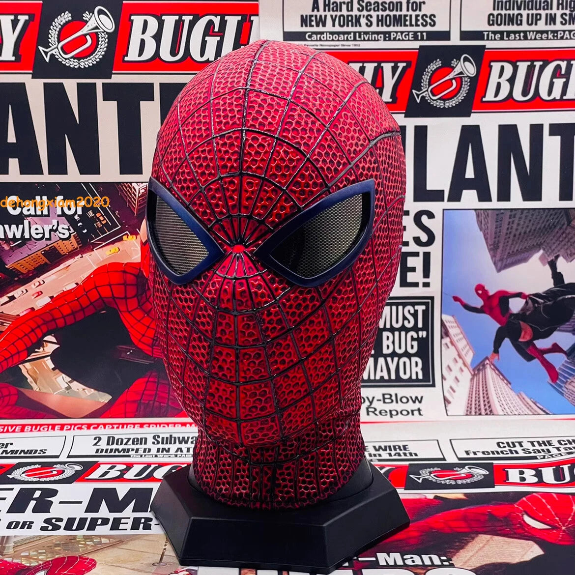 1:1 The Amazing Spider-Man Spiderman Cosplay Mask Andrew Garfield Prop Handmade HANDMADE - KOEEK