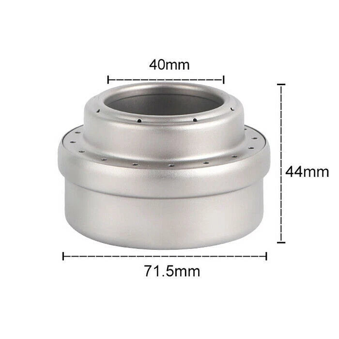 Titanium Cooking Picnic Alcohol Stove Burner Camping Mini Alcohol Stove Portable 07FC0E-D4 - KOEEK