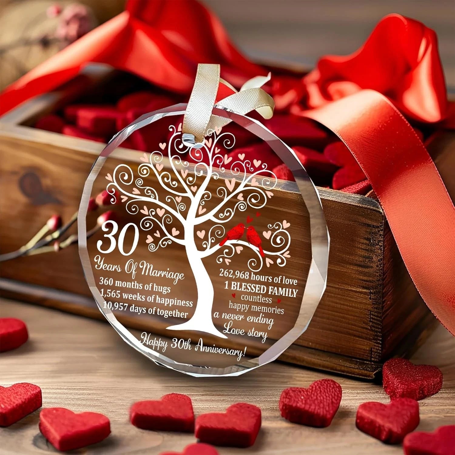 30th wedding anniversary decorations, suitable for husbands, wives, and parents 07FC0E-D4 - KOEEK