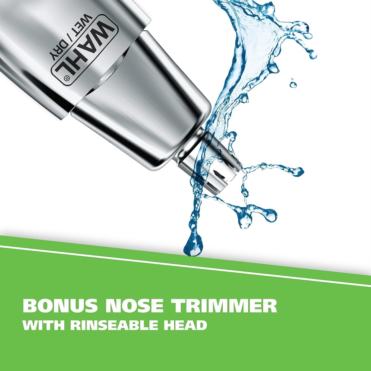 new Wahl Groomsman Rechargeable Beard Trimmer kit for Mustaches, Nose Silver WAHL - KOEEK
