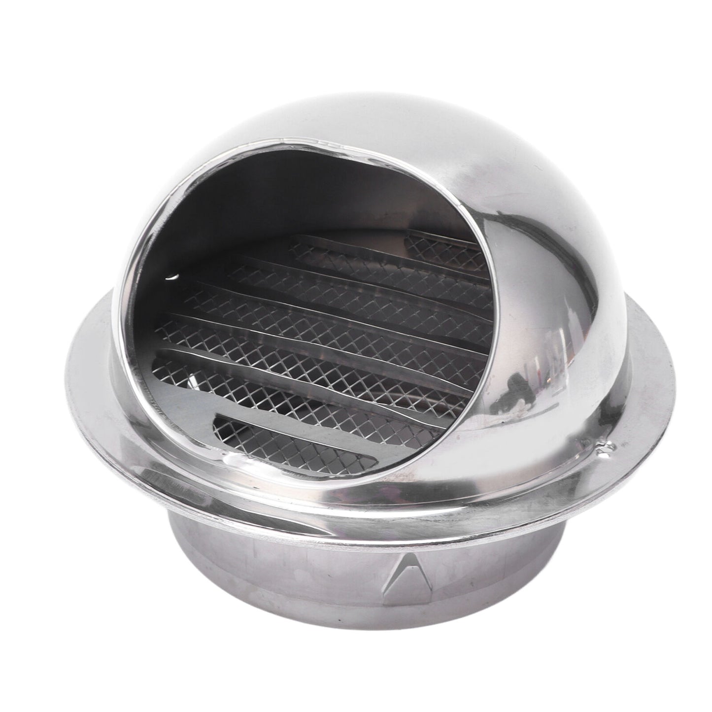 new 4in Stainless Steel Vent Hood Exterior Wind Cover Vent Cover Outlet Accessory koeek - KOEEK