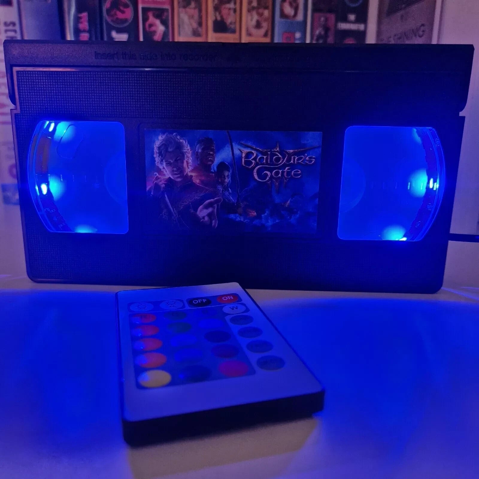 Gaming Designs LED VHS Video Tape Light Lamp Birthday Christmas Gift Idea Retro 07FC0E-D4 - KOEEK