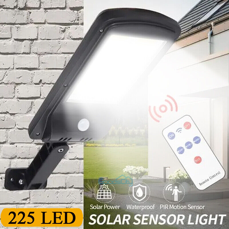 ny 1200000lm LED Solar Flood Light Security Bevægelsessensor Udendørs Yard Street Wall