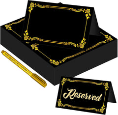 new 100 Pcs Black Place Cards and Gold Pen for Weddings, Name with Gold... 07FC0E-D4 - KOEEK