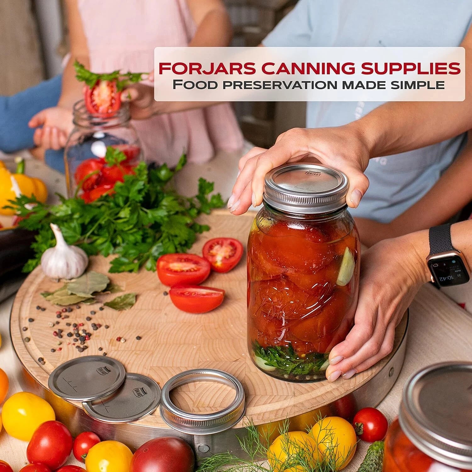 Wide Mouth Canning Lids, Pack of 100 - For meal prep and emergency food storage 07FC0E-D4 - KOEEK