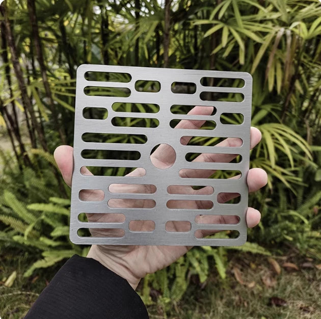 Pure Titanium Alloy Mesh Plate BBQ Bold Barbecue Camping Grill Plate 07FC0E-D4 - KOEEK
