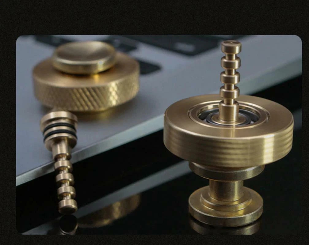 Mini Cyclone Hand Twisted Spinner Copper Fidget Spinner EDC Anti Stress ADHD Toy 07FC0E-D4 - KOEEK