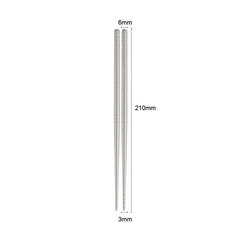 1 Pairs Titanium TA1 Metal Twist Traditional Chinese Chopsticks Camping EDC Tool EDC - KOEEK