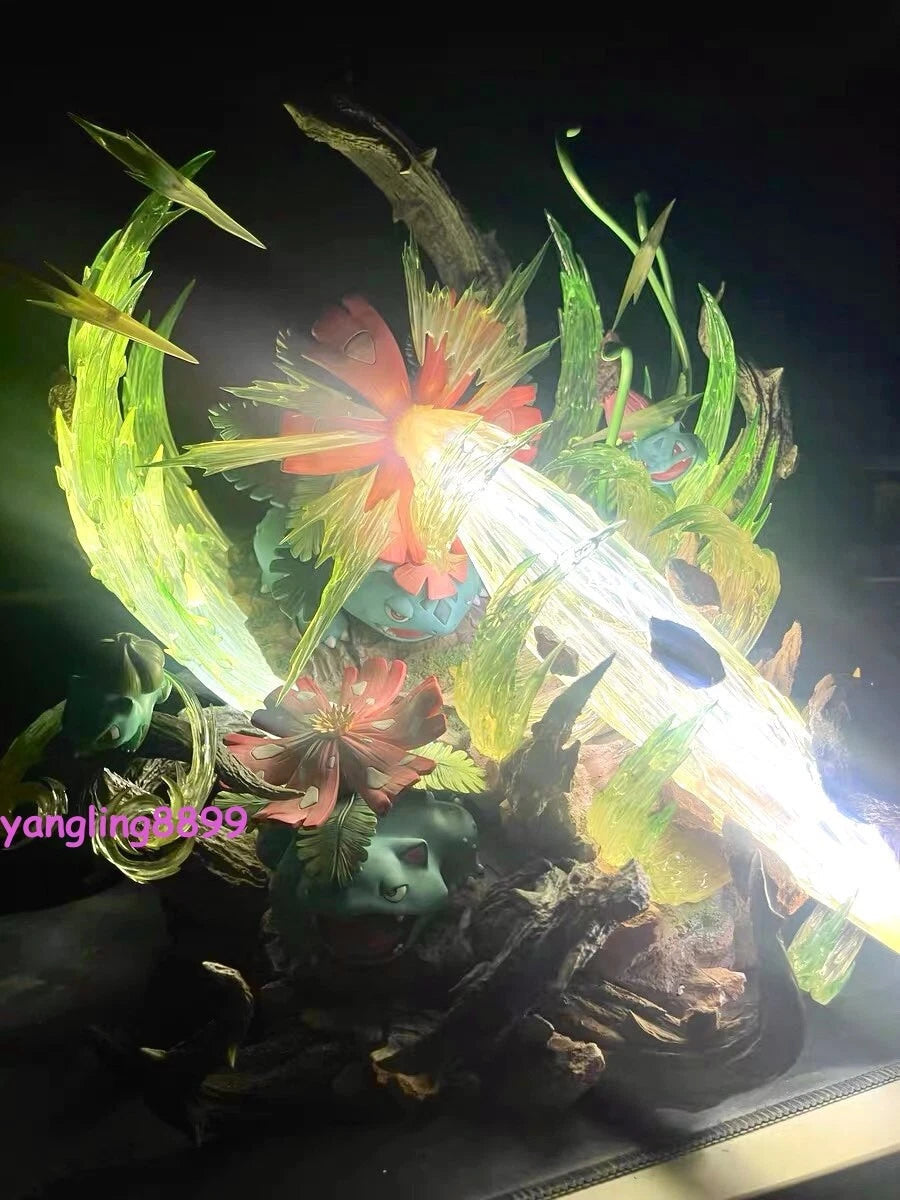 Recast Fantasy Studio Venusaur Family Figure Resin Statue Model Collectible 38cm 07FC0E-D4 - KOEEK