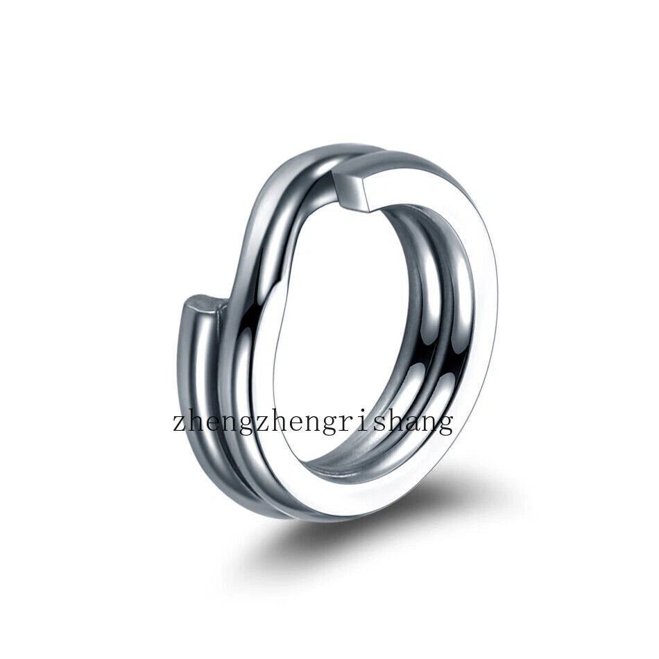 1000Pcs/ Pack Stainless Steel Heavy Duty Fishing Split Rings Big Game Saltwater 07FC0E-D4 - KOEEK