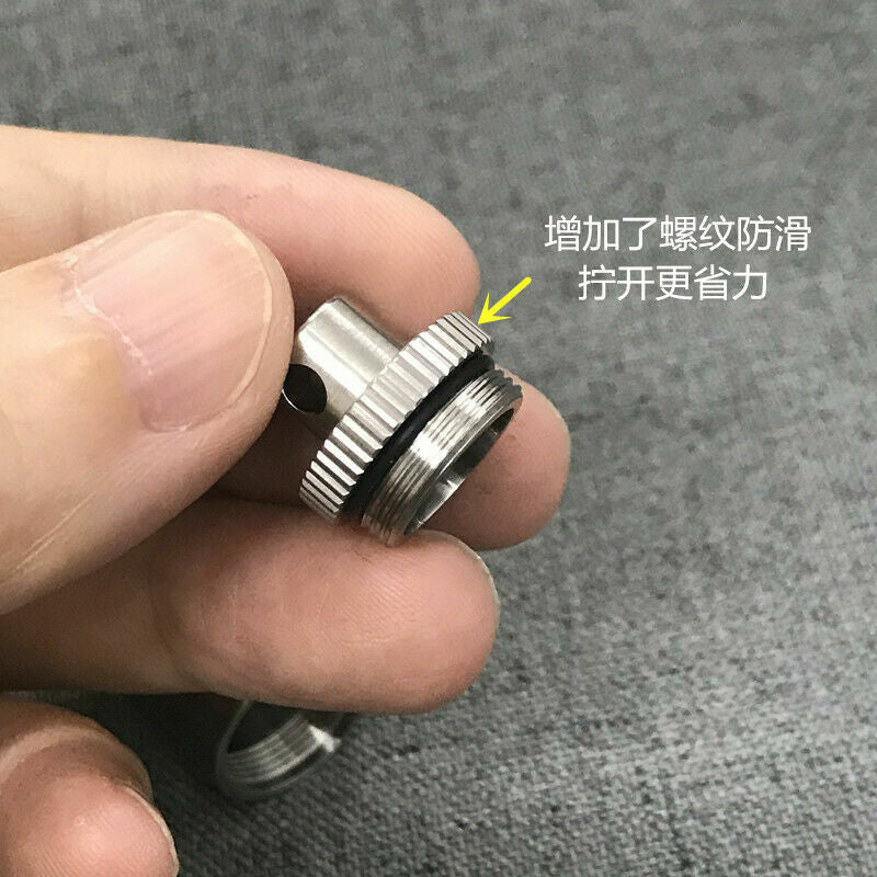 Titanium Waterproof Sealed Container Portable Pill Case EDC Medicine Box Pendant 07FC0E-D4 - KOEEK