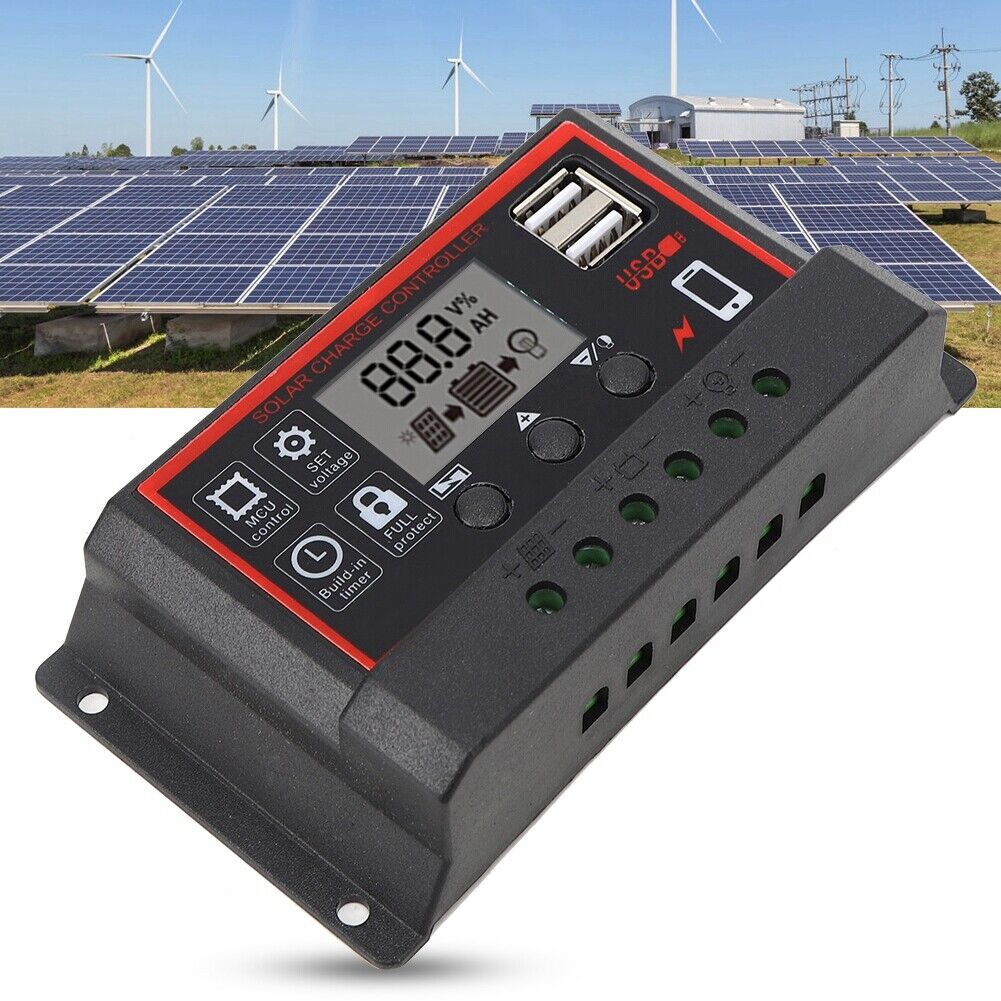 new (40A)LCD Solar Controller LCD Display Large Screen Controller Controller koeek - KOEEK