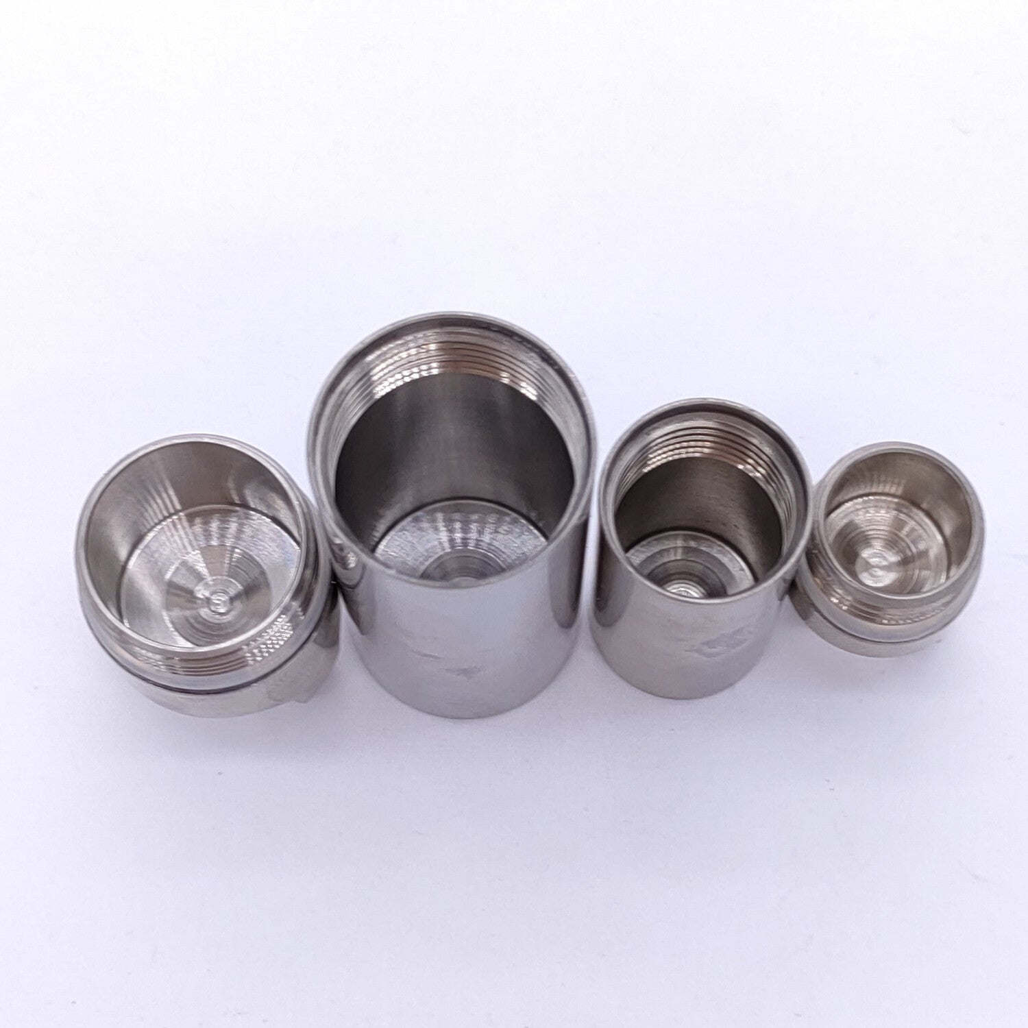 Solid TC4 Titanium Alloy Outdoor EDC Multi-Tools Waterproof Medicine Pill Box 07FC0E-D4 - KOEEK