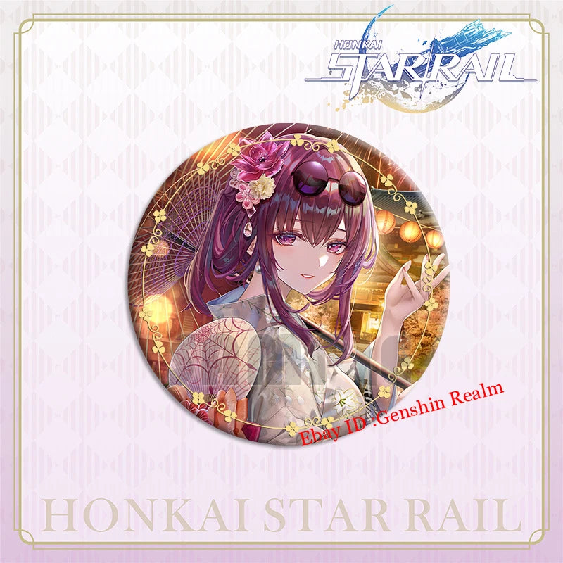Anime Honkai: Star Rail Figure Metal Pin Brooch Badge Art 6Pcs/Set Display Gift 07FC0E-D4 - KOEEK