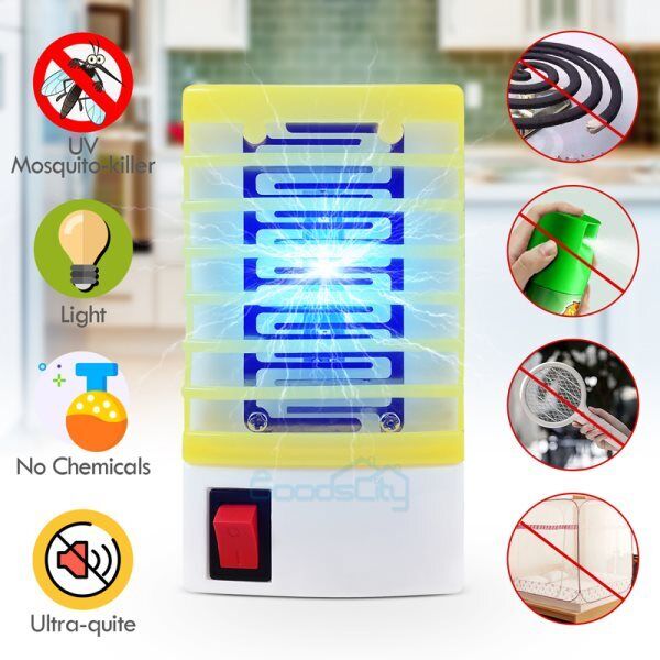 ny 3X Elektrisk Mosquito Fly Bug Insekt Zapper Killer Trap Lamp Stinger Skadedyrkontroll