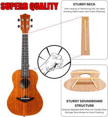 new Ukulele, AKLOT Concert Ukelele Solid Mahogany Size 23 Inch, Acoustic AKLOT - KOEEK