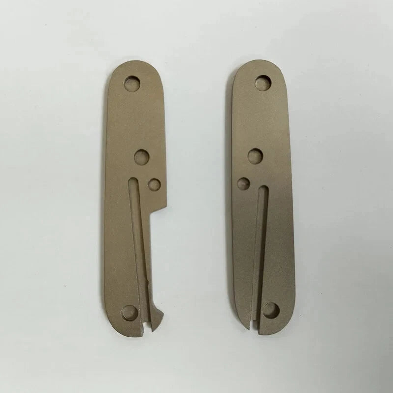 1 Pair Titanium Knife Handle Scales for 91MM Victorinox Swiss Army Knives 07FC0E-D4 - KOEEK