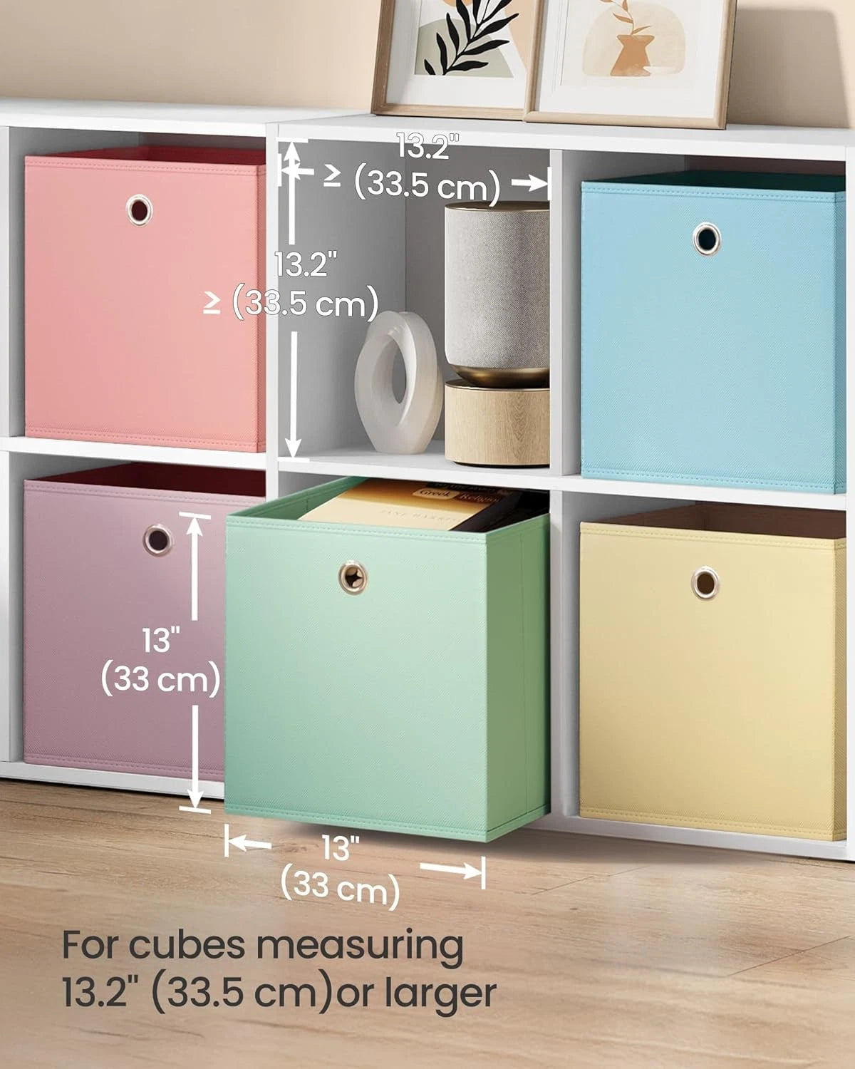 Storage cubes, set of 6 foldable storage boxes 07FC0E-D4 - KOEEK