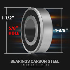 new (4-Pack) Bearings Carbon Steel - ID x OD 1-3/8" Hole 07FC0E-D4 - KOEEK