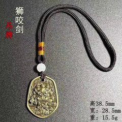 Necklace Pendant Car Accessory Keychain Decorative Pendant Lion Necklace 07FC0E-D4 - KOEEK