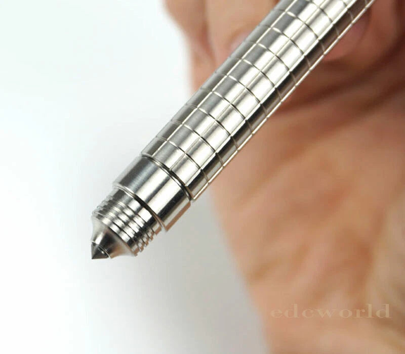EDC Min TC4 Titanium Keychain Practical Ballpoint Pen Outdoor Travel Pen P-48T 07FC0E-D4 - KOEEK