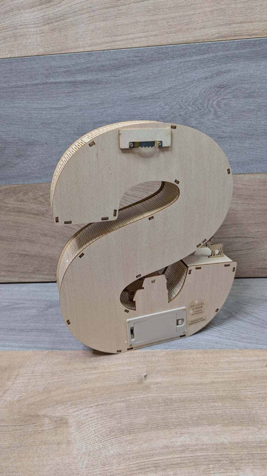 Anthropologie Wonder Scene Xmas Monogram S Christmas Light Up Battery Powered ANTHROPOLOGIE - KOEEK