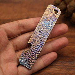 Outdoor Multi EDC Handmade TC4 Titanium Keychain Pry Bar Pendant Crowbar Opener 07FC0E-D4 - KOEEK