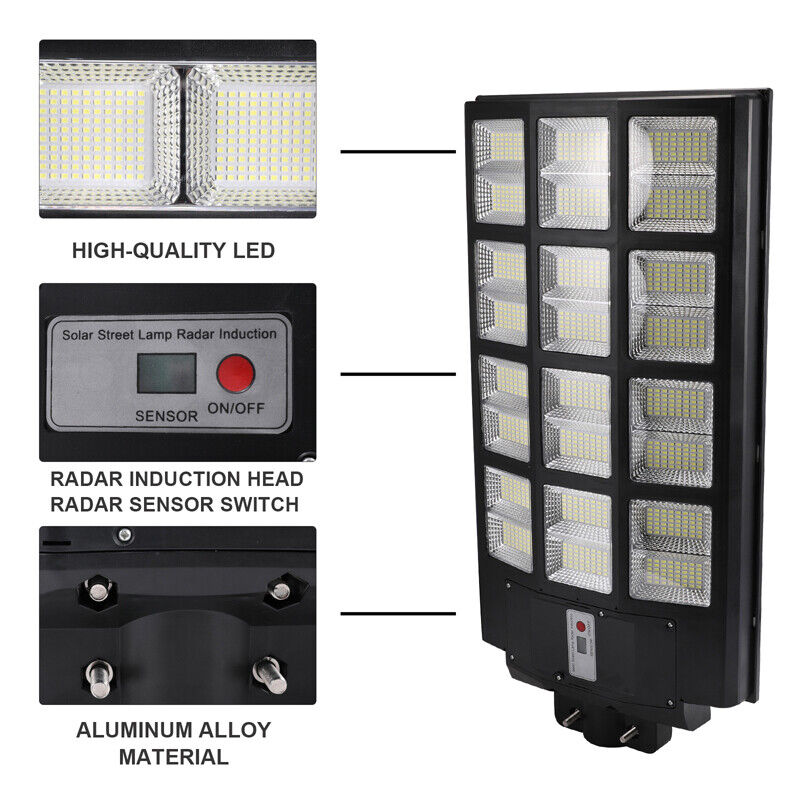 nye 1600W Solar Street Lights Commercial 7500K for Basketball Court Road Playground