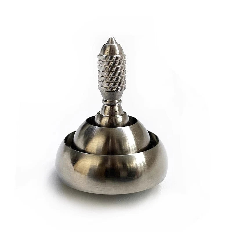 EDC Stainless Steel Spinning Top Hand Twisting Fidget Roler Spinner Toy Gift 07FC0E-D4 - KOEEK