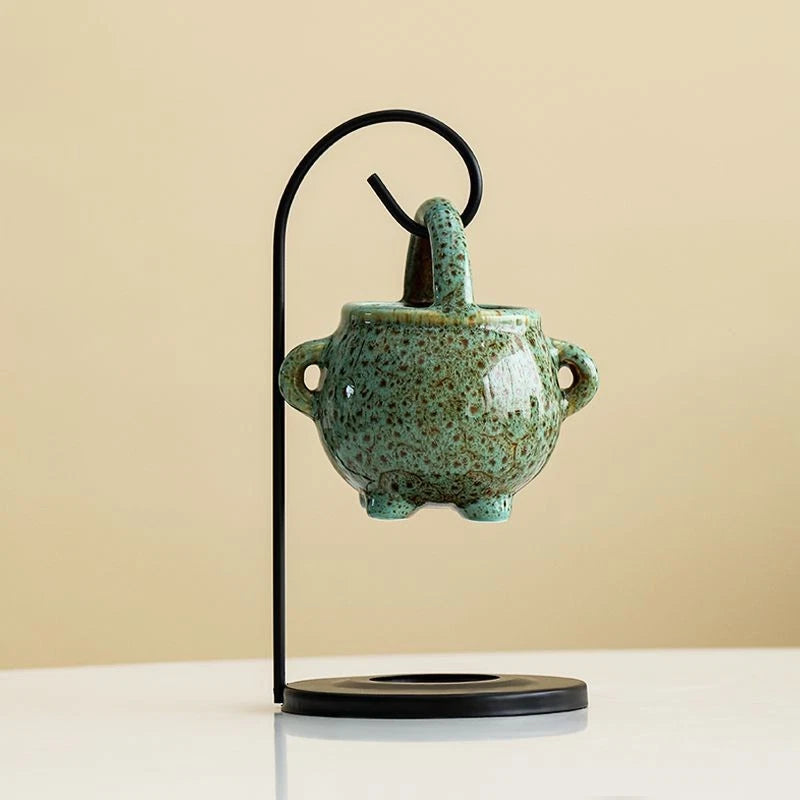 Chinese Hanging Aromatherapy Lamp Candle Holder Essential Oil Burner Indoor 07FC0E-D4 - KOEEK