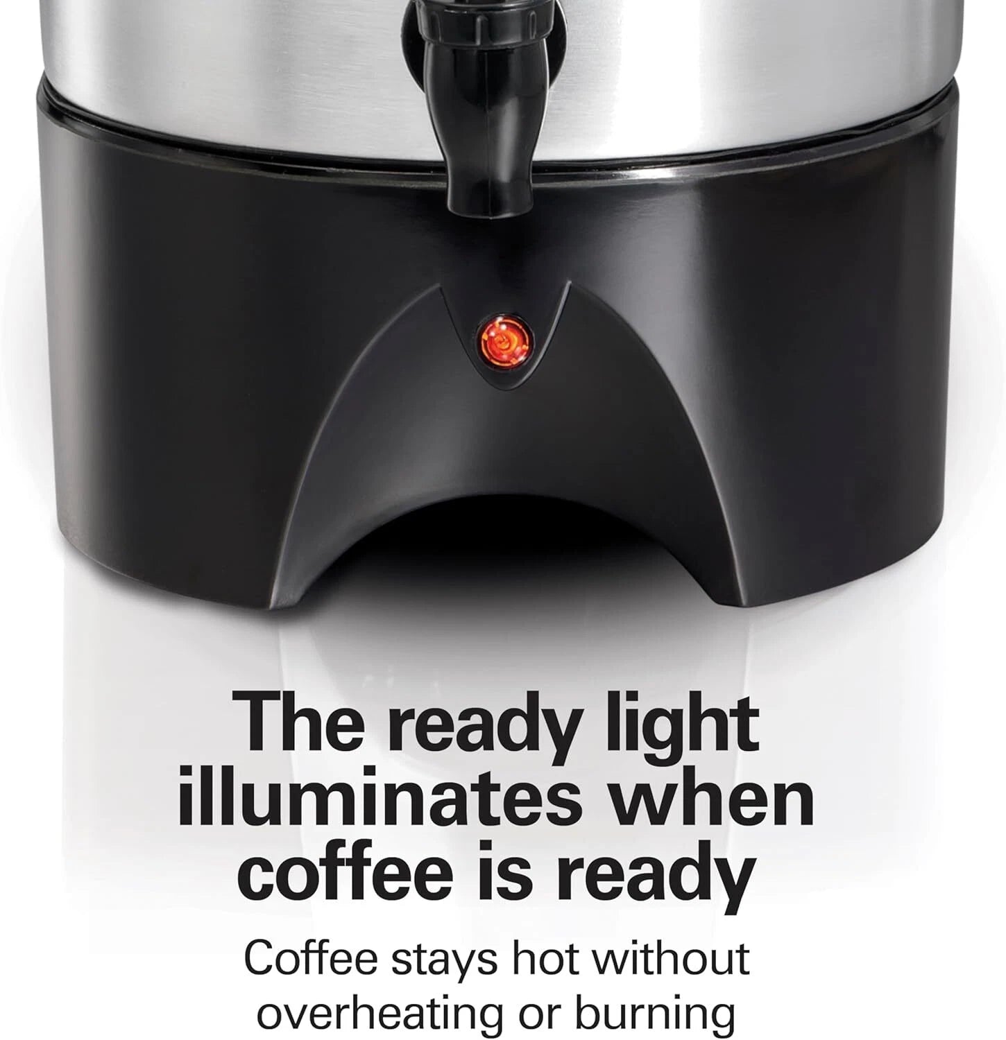 45 Cup Coffee Urn and Hot Beverage Dispenser, Silver 07FC0E-D4 - KOEEK