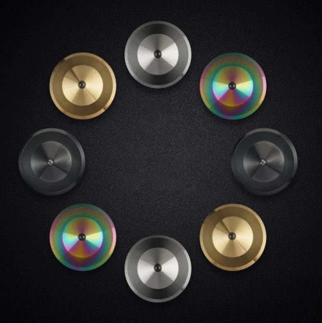 Stainless Steel Hand Twisting Spinning Top Gyro Gyroscope Spinner EDC Toy Gifts 07FC0E-D4 - KOEEK