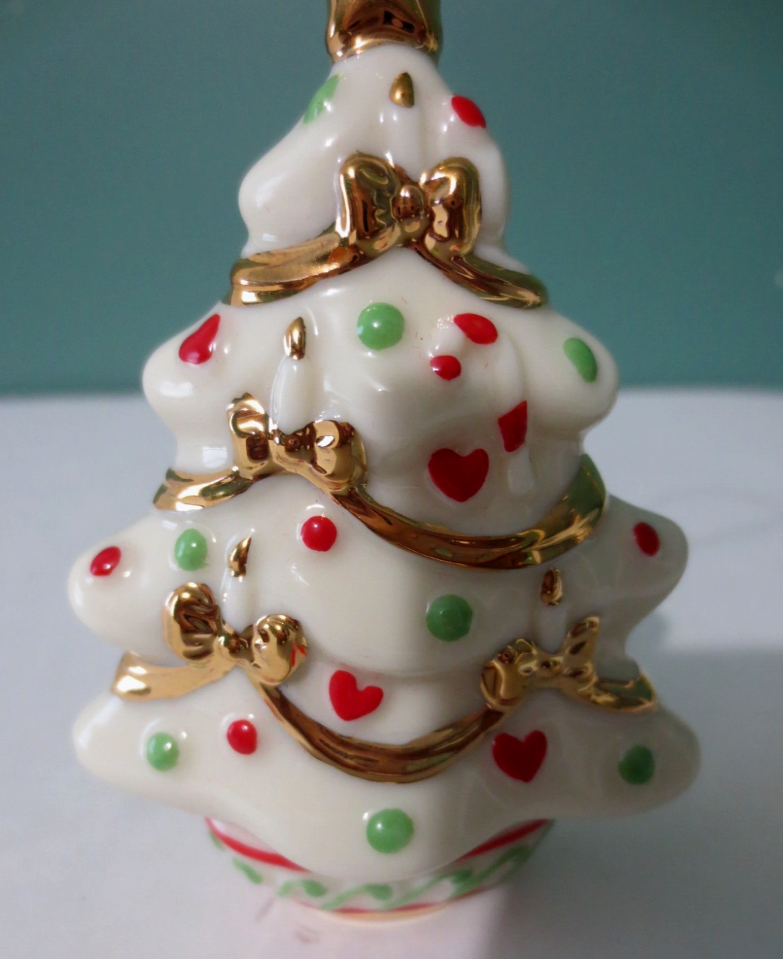 LENOX -  Porcelain Decorative CHRISTMAS TREE Ornament - 3" Tall LENOX - KOEEK