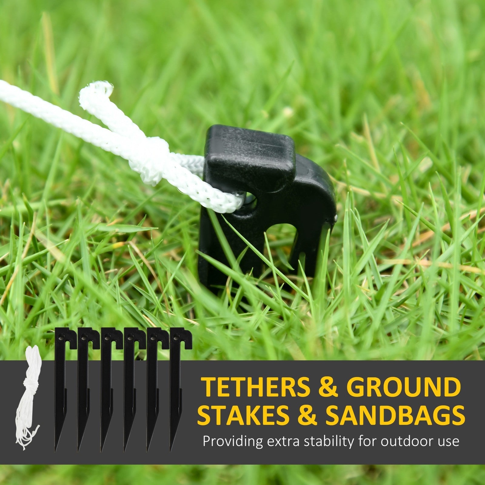 HOMCOM 7.5ft Christmas Inflatables Gingerbread Man with Candy Cane LED Lights HOMCOM - KOEEK