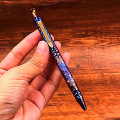 Titanium Alloy Pocket Ballpoint Pen Office Stationery Outdoor EDC Record Pen EDC - KOEEK
