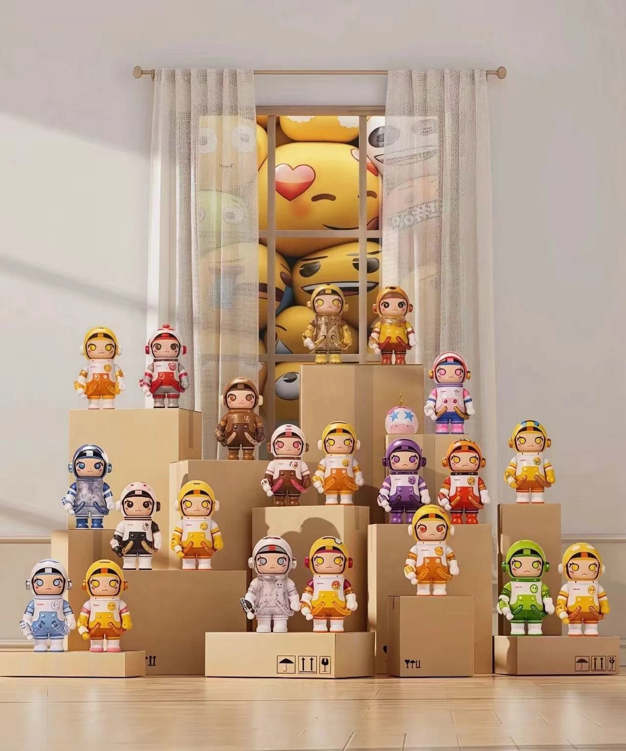 Mega Space Molly  Emoji Series Confirmed Figure Doll in Open Box 07FC0E-D4 - KOEEK
