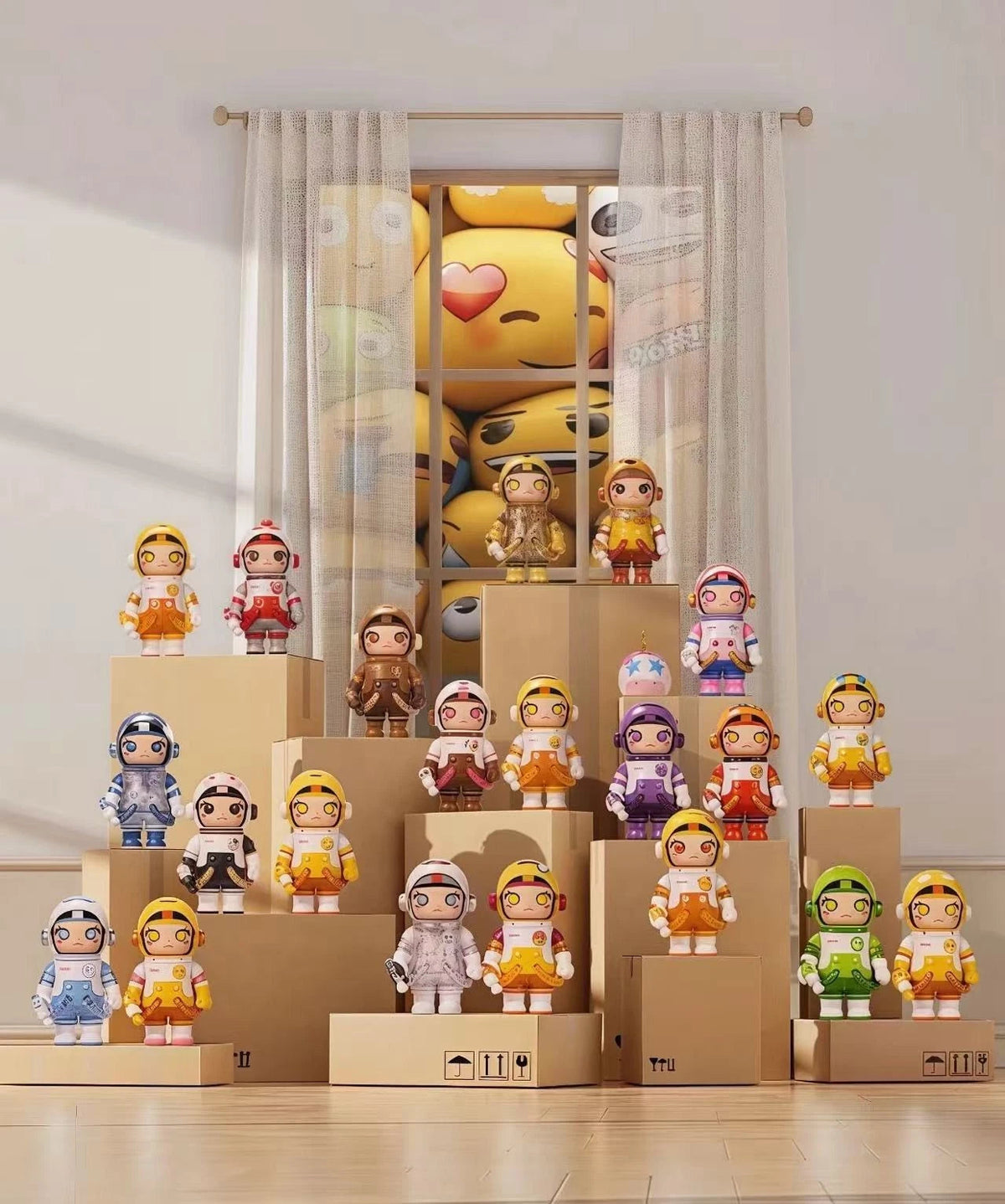 Mega Space Molly  Emoji Series Confirmed Figure Doll in Open Box 07FC0E-D4 - KOEEK