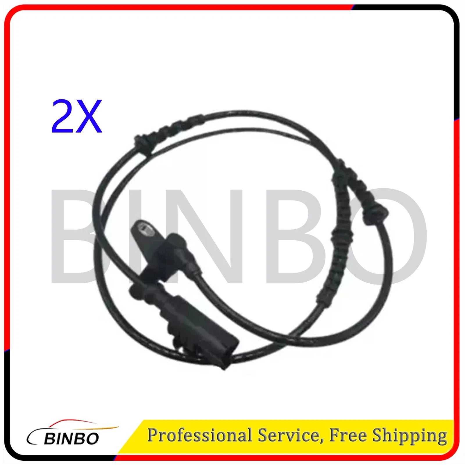 2Pcs Front Left Right ABS Wheel Speed Sensor for Land Rover LR3 05-09 SSB500092 07FC0E-D4 - KOEEK