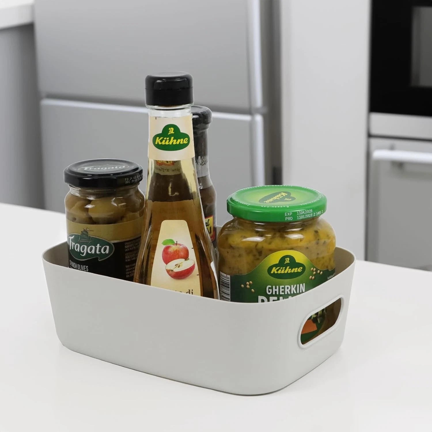 8-piece set of small drawer storage boxes, plastic storage boxes 07FC0E-D4 - KOEEK