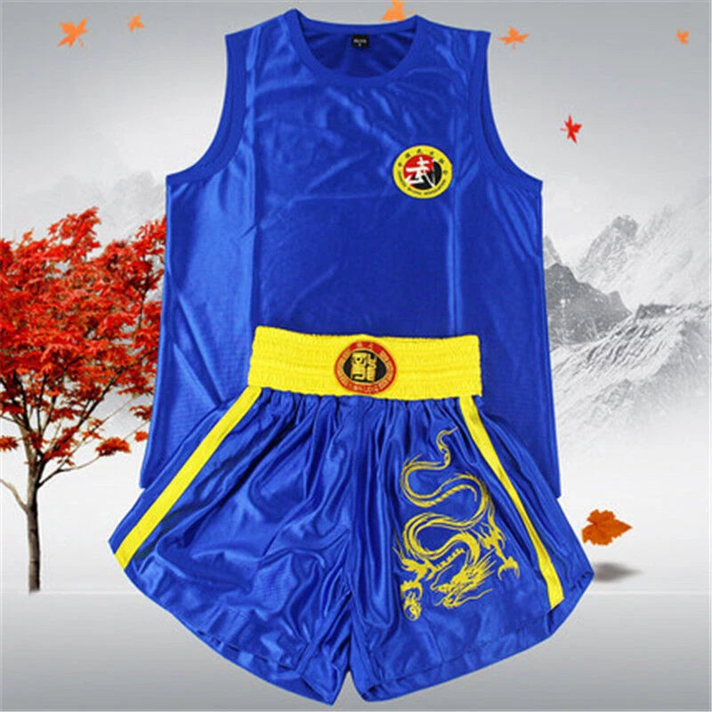 Men Women Boxing Sanda Uniform MMA Muay Thai Kung Fu Martial Arts Dragon 07FC0E-D4 - KOEEK