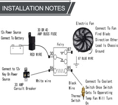 new 16" inch Universal Slim Fan Push Pull Electric Radiator 16 Inch, Black 07FC0E-D4 - KOEEK