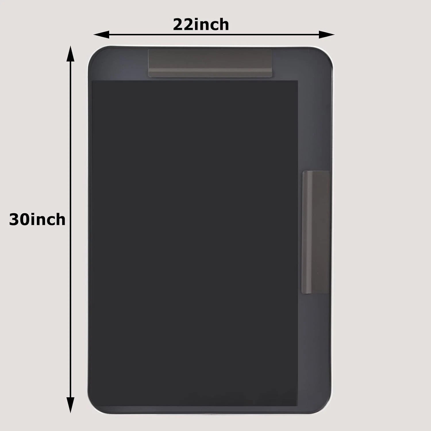 Silver Bathroom Mirror for Wall, 30x22''Rectangular Aluminum Alloy Framed Mirror 07FC0E-D4 - KOEEK