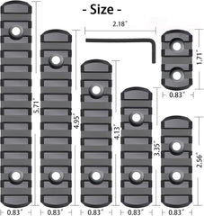 new Picatinny Rail Polymer Accessory Single Rail, Black 07FC0E-D4 - KOEEK